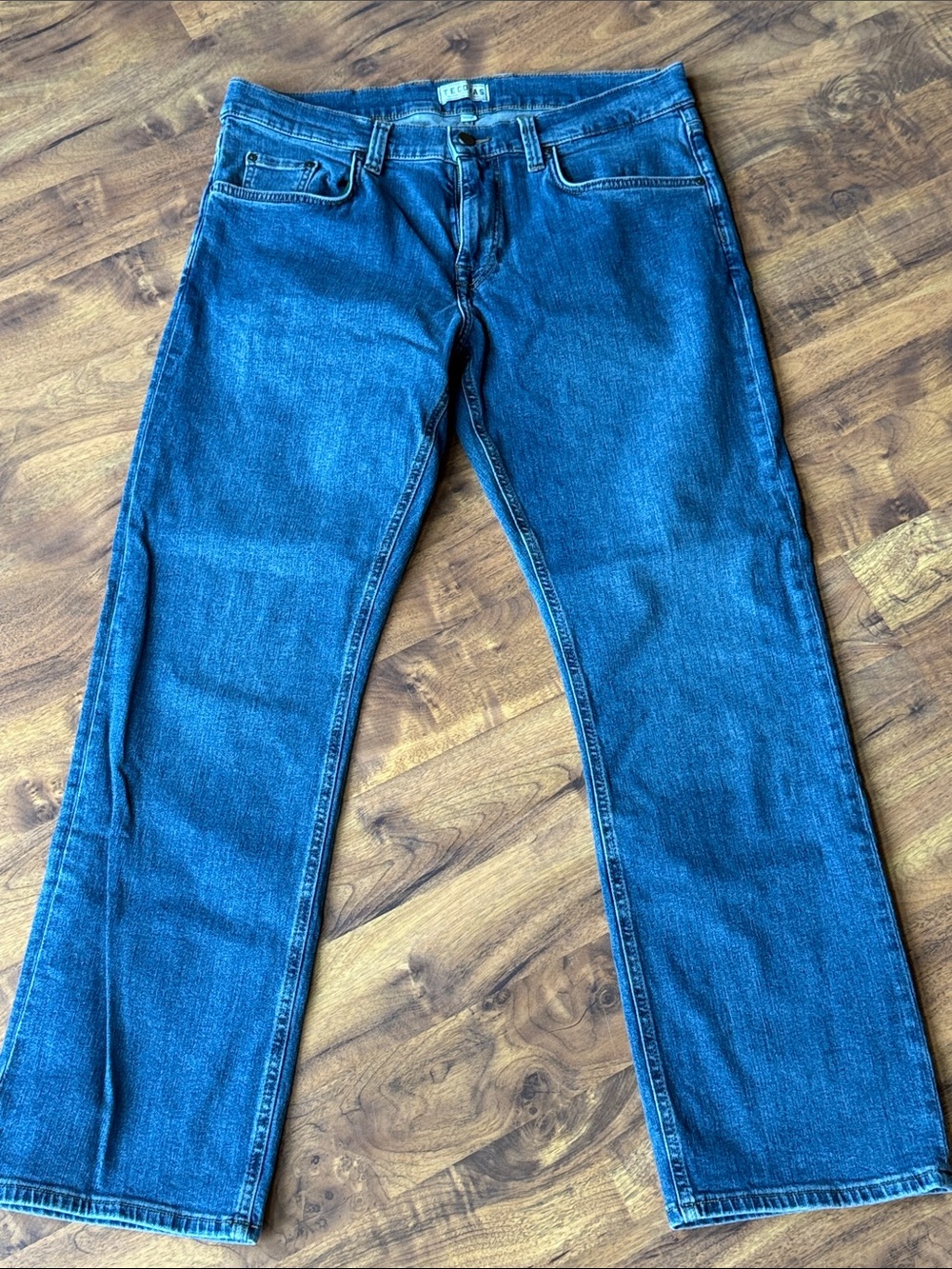 Tecovas Men's Dark Blue Bootcut Jeans